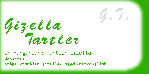 gizella tartler business card